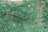 Green, Fluorescent, Cubic Fluorite Crystals - Madagascar #211075-4
